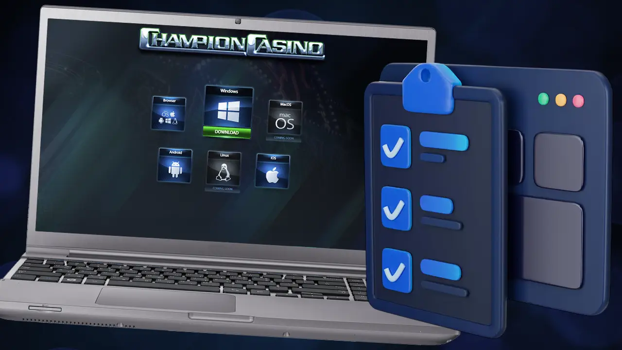 Вимоги для встановлення Champion Casino на телефон